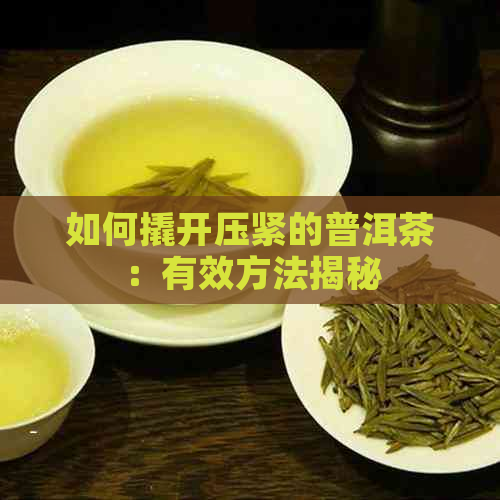 如何撬开压紧的普洱茶：有效方法揭秘