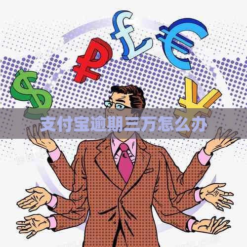 支付宝逾期三万怎么办