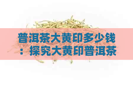 普洱茶大黄印多少钱：探究大黄印普洱茶与价格