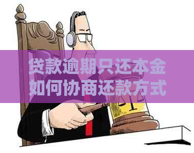 贷款逾期只还本金如何协商还款方式