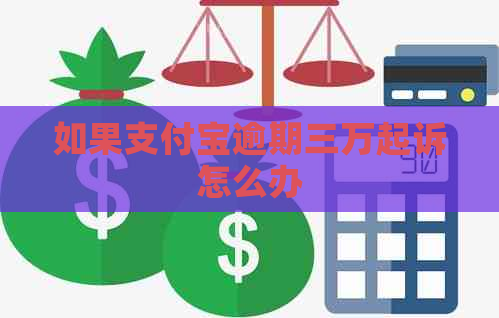 如果支付宝逾期三万起诉怎么办