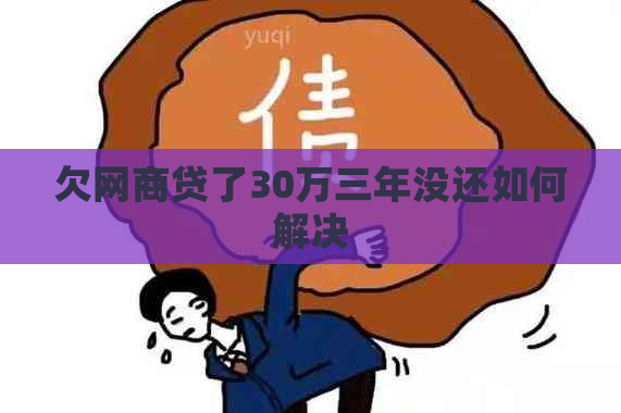 欠网商贷了30万三年没还如何解决