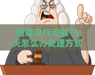 招商银行逾期16天怎么办处理方式