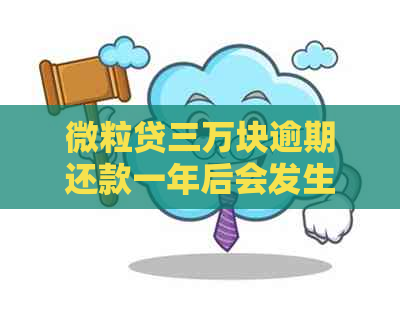 微立贷三万块逾期还款一年后会发生什么