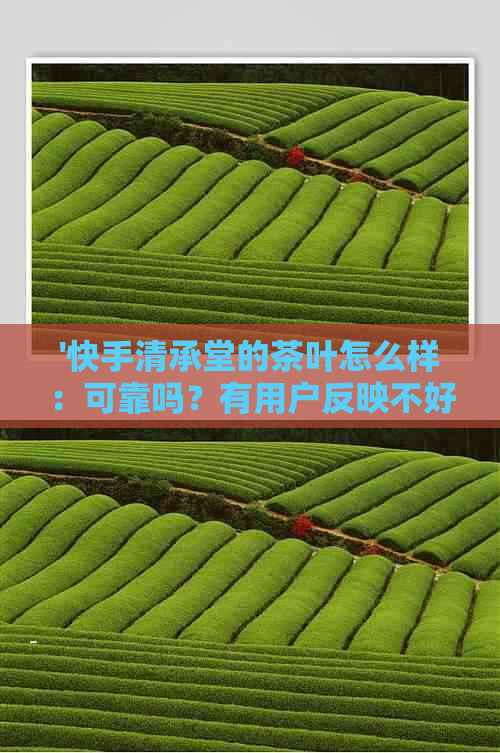 '快手清承堂的茶叶怎么样：可靠吗？有用户反映不好。'