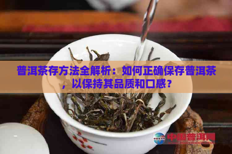 普洱茶存方法全解析：如何正确保存普洱茶，以保持其品质和口感？