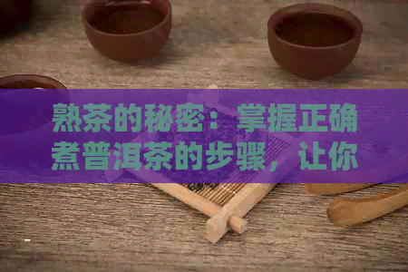 熟茶的秘密：掌握正确煮普洱茶的步骤，让你品尝到喝的味道