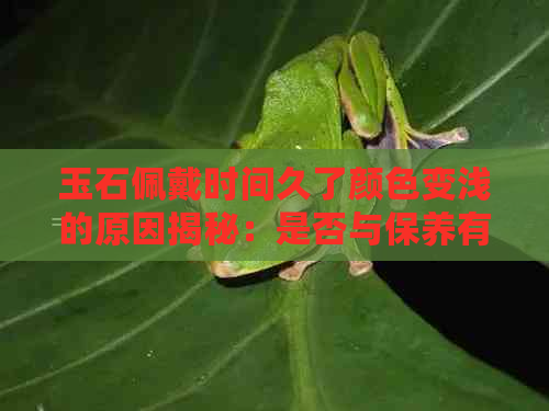 玉石佩戴时间久了颜色变浅的原因揭秘：是否与保养有关？