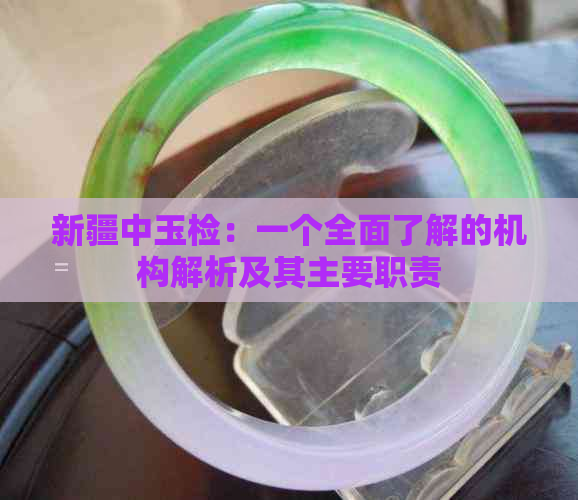 新疆中玉检：一个全面了解的机构解析及其主要职责