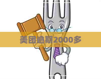 美团逾期2000多