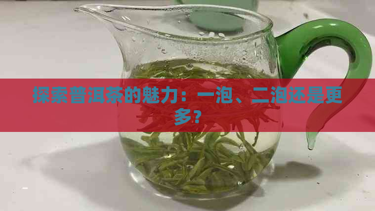 探索普洱茶的魅力：一泡、二泡还是更多？