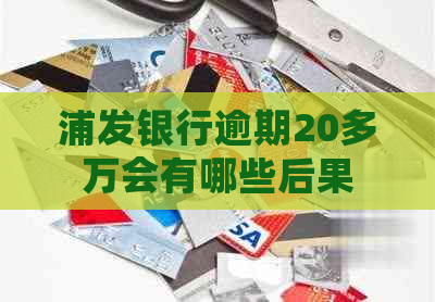 浦发银行逾期20多万会有哪些后果