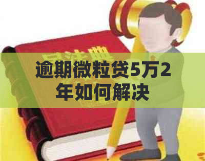 逾期微立贷5万2年如何解决