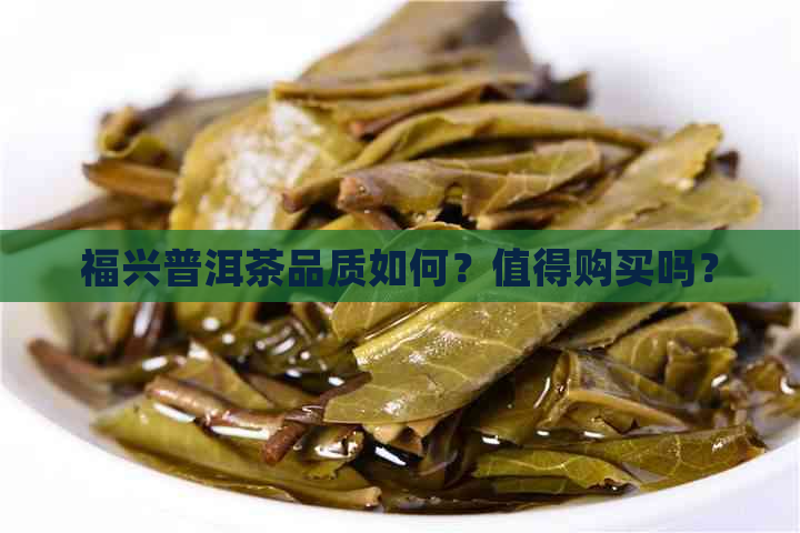 福兴普洱茶品质如何？值得购买吗？