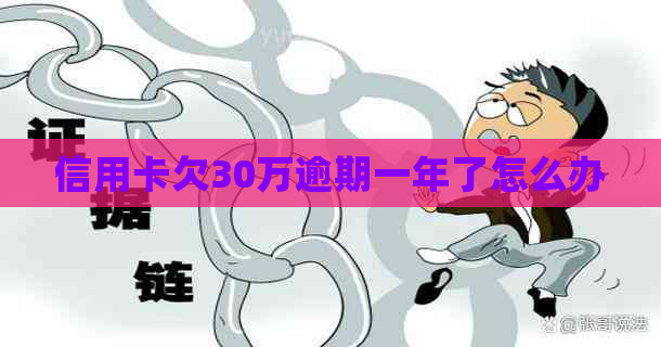 信用卡欠30万逾期一年了怎么办