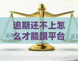 逾期还不上怎么才能跟平台协商还款