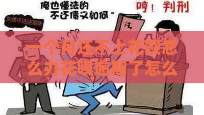 一个月还不上花呗怎么办花呗逾期了怎么办