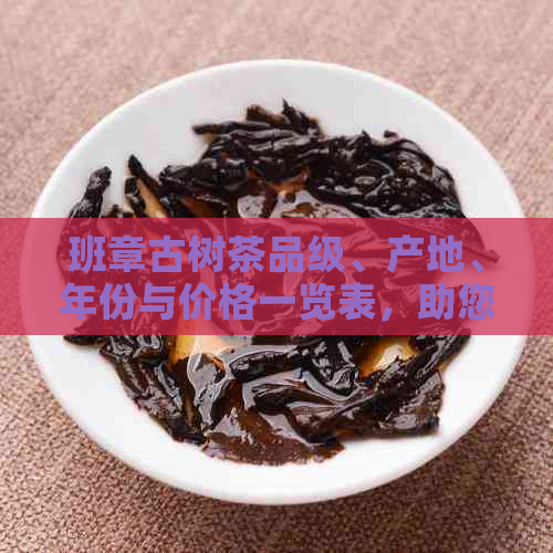 班章古树茶品级、产地、年份与价格一览表，助您全面了解班章古树茶价格信息