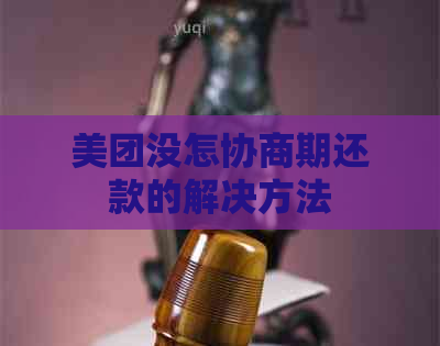 美团没怎协商期还款的解决方法