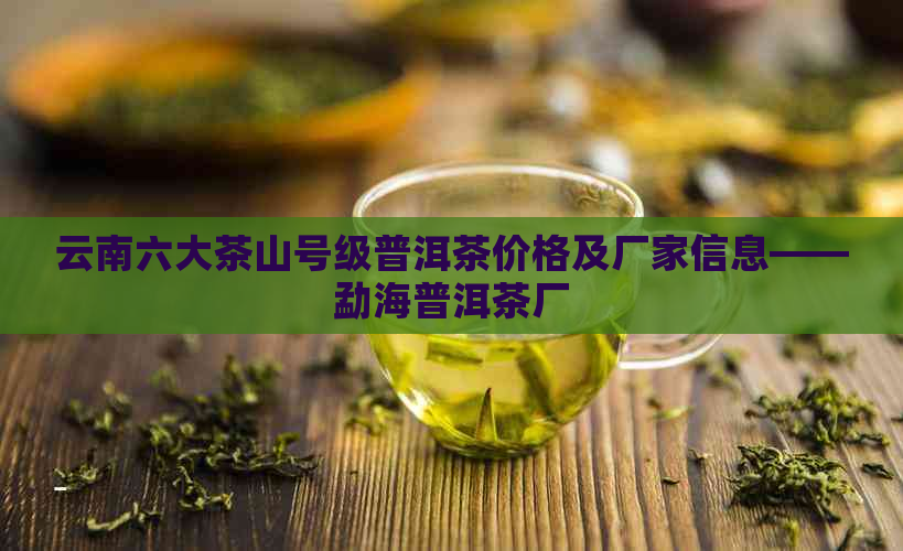 云南六大茶山号级普洱茶价格及厂家信息——勐海普洱茶厂