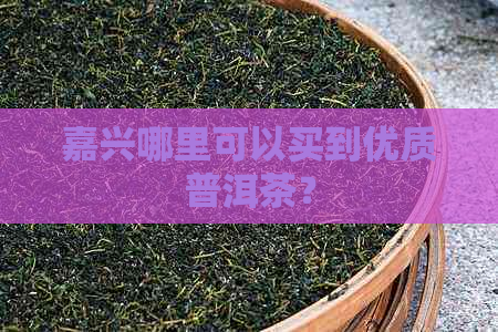 嘉兴哪里可以买到优质普洱茶？