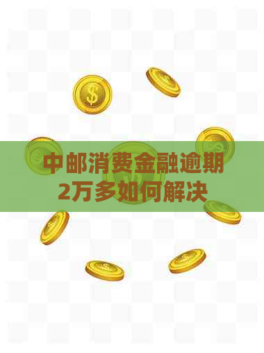 中邮消费金融逾期2万多如何解决