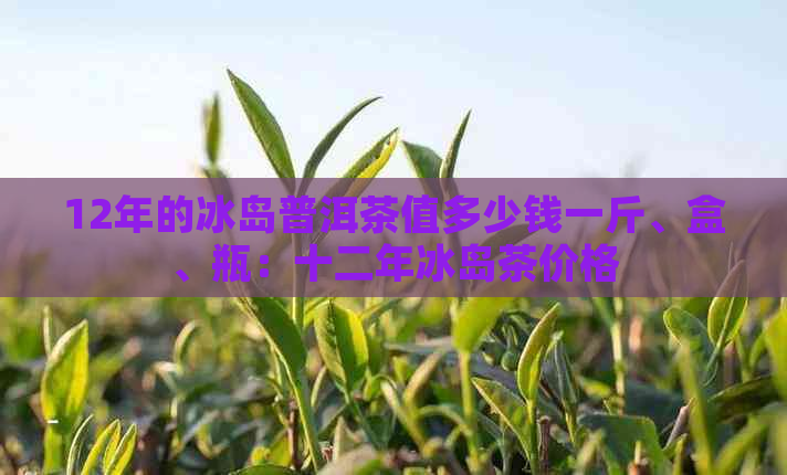 12年的冰岛普洱茶值多少钱一斤、盒、瓶：十二年冰岛茶价格