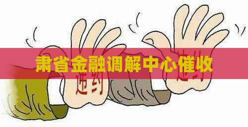 肃省金融调解中心