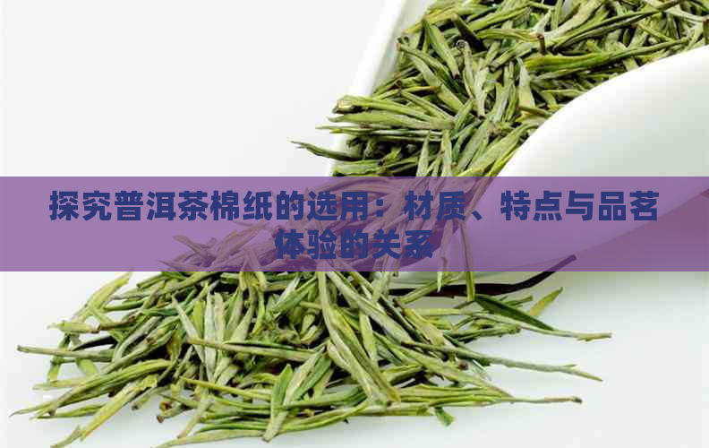 探究普洱茶棉纸的选用：材质、特点与品茗体验的关系