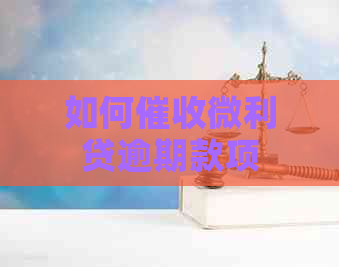 如何微利贷逾期款项