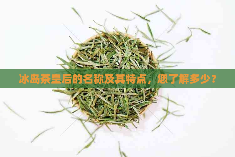 冰岛茶皇后的名称及其特点，您了解多少？