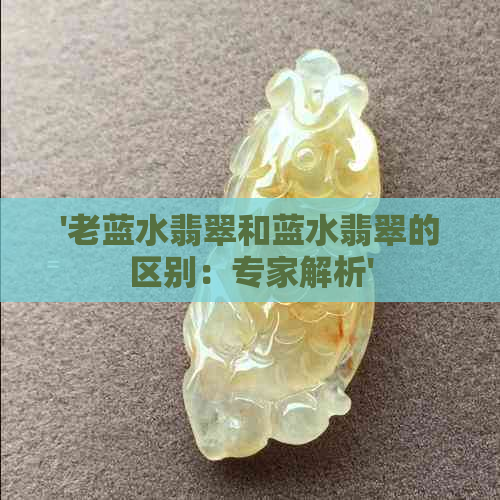 '老蓝水翡翠和蓝水翡翠的区别：专家解析'