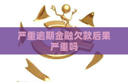 严重逾期金融欠款后果严重吗