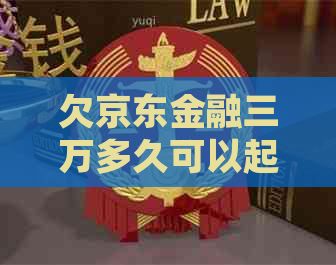 欠京东金融三万多久可以起诉