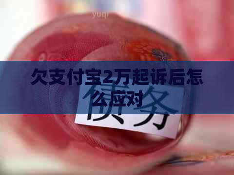 欠支付宝2万起诉后怎么应对