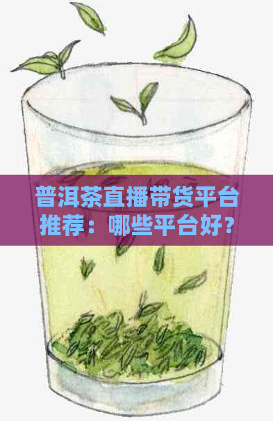 普洱茶直播带货平台推荐：哪些平台好？哪个最适合？