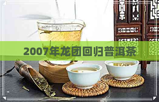 2007年龙团回归普洱茶