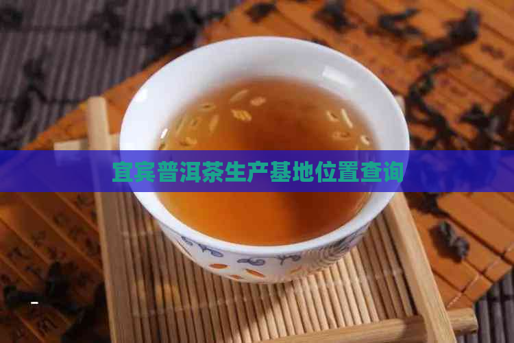 宜宾普洱茶生产基地位置查询