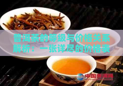 普洱茶的等级与价格关系解析：一张详尽的价格表