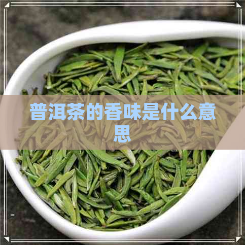 普洱茶的香味是什么意思