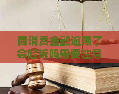 商消费金融逾期了会起诉吗需要注意哪些事项