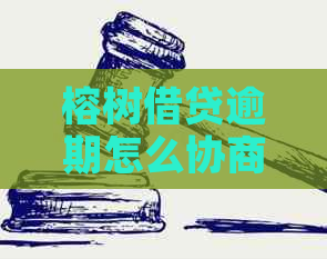 榕树借贷逾期怎么协商期解决方法