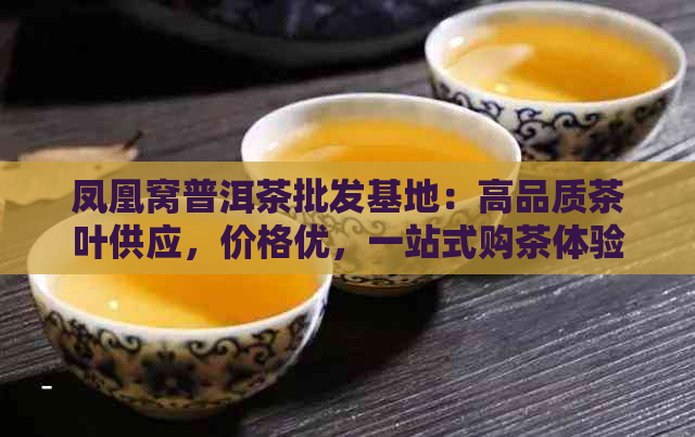 凤凰窝普洱茶批发基地：高品质茶叶供应，价格优，一站式购茶体验