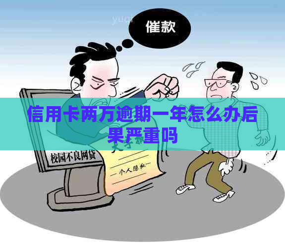 信用卡两万逾期一年怎么办后果严重吗