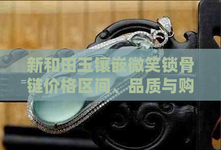 新和田玉镶嵌微笑锁骨链价格区间、品质与购买渠道全面解析