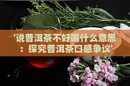 '说普洱茶不好喝什么意思：探究普洱茶口感争议'