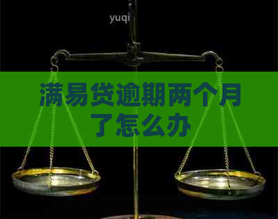 满易贷逾期两个月了怎么办