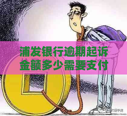 浦发银行逾期起诉金额多少需要支付多少款项