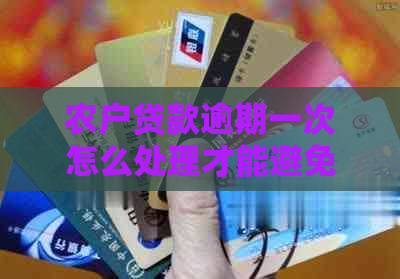 农户贷款逾期一次怎么处理才能避免损失