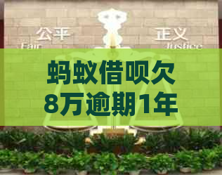 蚂蚁借呗欠8万逾期1年的问题处理要点及条件